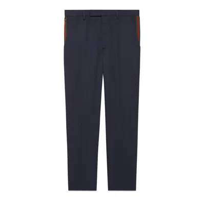 GUCCI GUCCI COTTON ANKLE PANT WITH WEB
