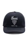 Gucci Cotton Baseball Cap In Blue