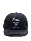 Gucci Cotton Baseball Cap In Blue
