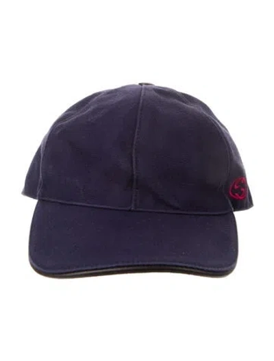 Pre-owned Gucci Cotton Baseball Cap In Blue