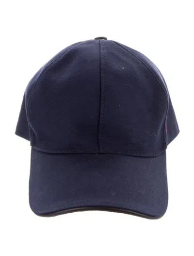 Pre-owned Gucci Cotton Baseball Cap In Blue