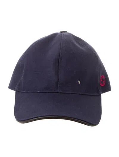 Pre-owned Gucci Cotton Baseball Hat In Blue