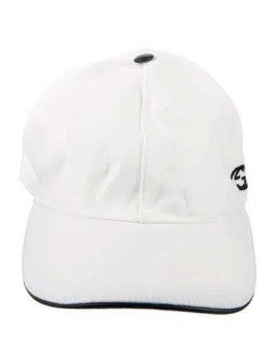 Pre-owned Gucci Cotton Baseball Hat In White