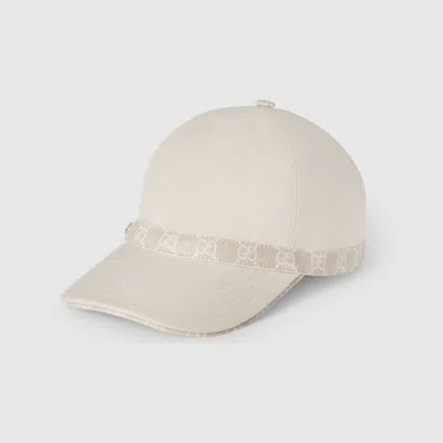 Gucci Cotton Baseball Hat With Double G In Multi