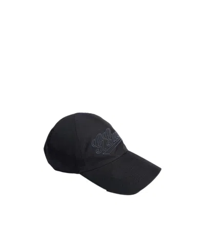 Gucci Cotton Baseball Hat With Embroidery In Black