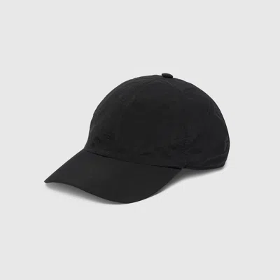 Gucci Cotton Baseball Hat With Print In Black