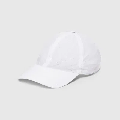 Gucci Cotton Baseball Hat With Print In White