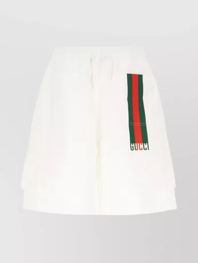 Gucci Cotton Bermuda Shorts Elastic Waistband