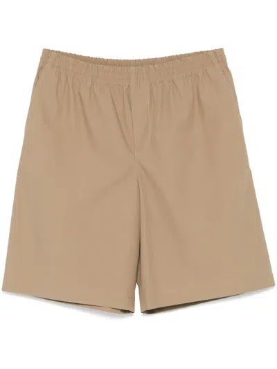 Gucci Cotton Bermuda Shorts In Neutrals
