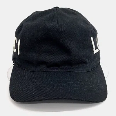 Pre-owned Gucci Cotton Black Cap Hat