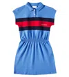 Gucci Polokleid Aus Einem Baumwollgemisch In Blau