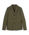 Gucci Cotton Blend Gg Canvas Jacket In Green