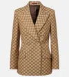 Gucci Cotton-blend Gg Jacquard Blazer