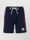 GUCCI COTTON BLEND SHORTS WITH STRETCH AND CONTRASTING STRIPES