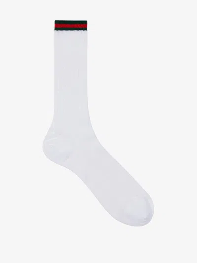 Gucci Cotton Blend Socks In White