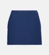 Gucci Cotton-blend Miniskirt In Blue