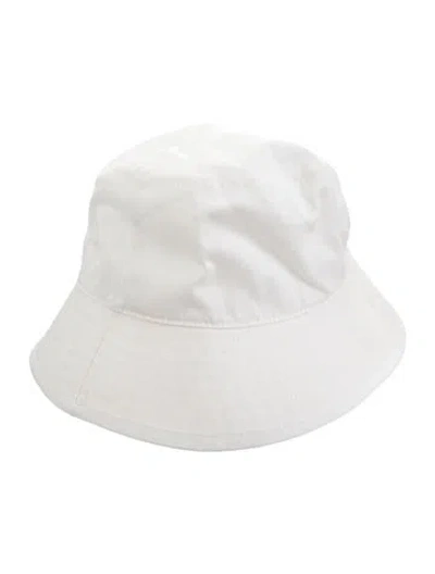 Pre-owned Gucci Cotton Bucket Hat In White