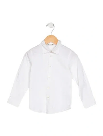 Pre-owned Gucci Babies' Cotton Button Down Shirt In White