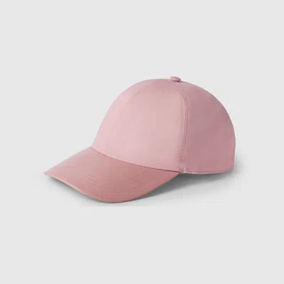 Gucci Cotton Canvas Baseball Hat In Pink