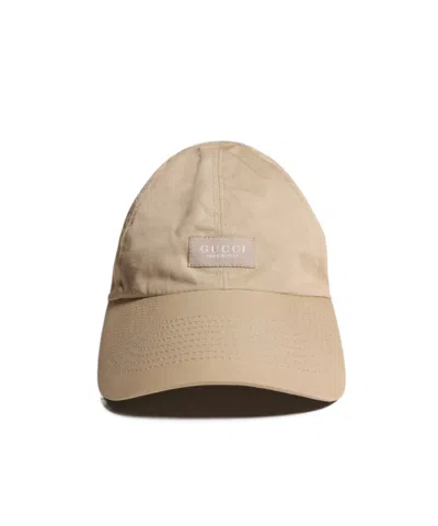 Gucci Cotton Canvas Baseball Hat In Neutral