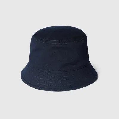 Gucci Cotton Canvas Bucket Hat In Blue