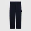 Gucci Men Heavy Cotton Canvas Trousers In Black