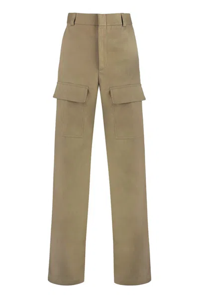 Gucci Cotton Cargo-trousers In Beige