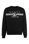 Gucci Cotton Crew-neck Sweatshirt In Black