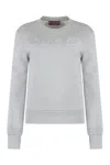 Gucci Cotton Jersey Embossed Sweatshirt In Grey