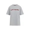 Gucci Women Grey Printed Cotton Jersey T-shirt