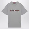 Gucci Cotton Crew-neck T-shirt In Gray