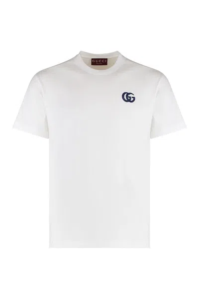 Gucci Cotton Crew-neck T-shirt In White