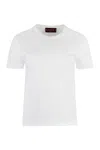 Gucci Rhinestoned-logo Cotton T-shirt In White