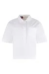 Gucci Shirt With Embossed Logo In White