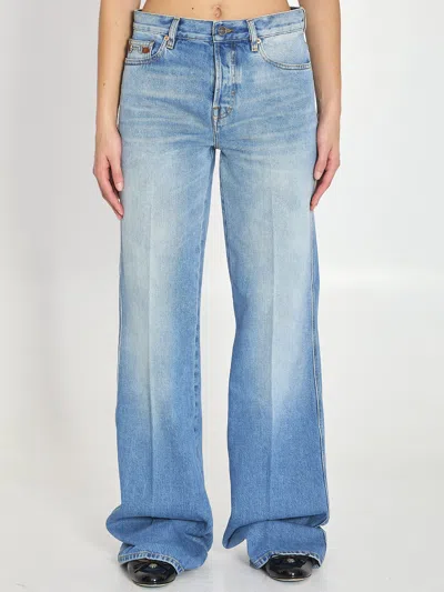 Gucci Cotton Denim Flare Pants