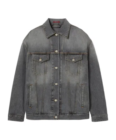 Gucci Cotton Denim Jacket In Gray