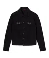 Gucci Cotton Denim Jacket With Horsebit In Black