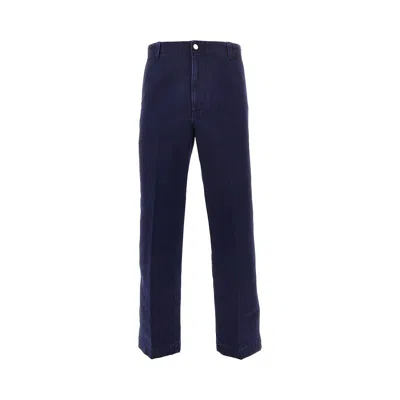 Gucci Cotton Denim Jeans In Blue