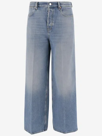 Gucci Cotton Denim Jeans In Blue