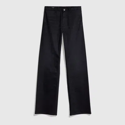 Gucci Printed Cotton Denim Pants In Black
