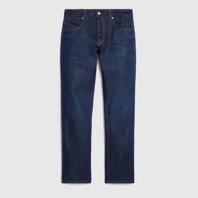 Gucci Cotton Denim Pants With Embroidery In Blue