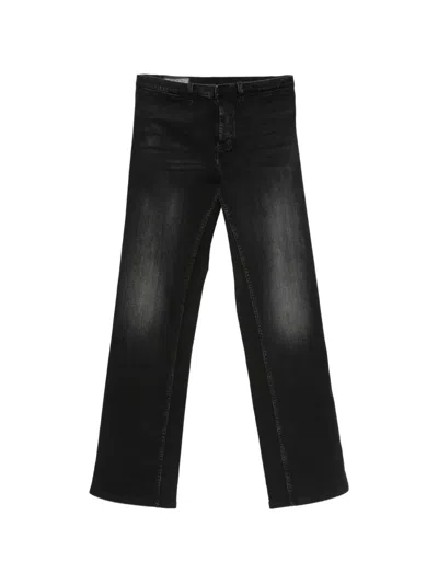Gucci Jeans Aus Baumwolle Mit Web In Black