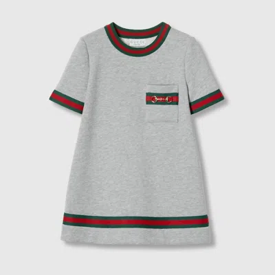 Gucci Kids' Cotton Dress With Horsebit