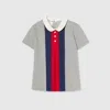 Gucci Cotton Dress With Web In Gray