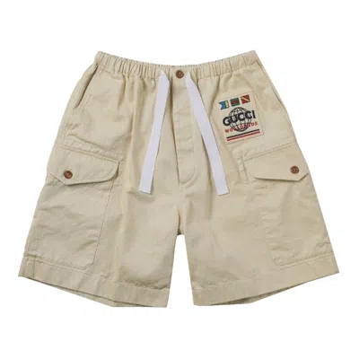 Pre-owned Gucci Cotton Drill Shorts 'beige' | Tan | Men's Size 44