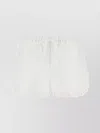 Gucci Cotton Elastic Waistband Shorts In White