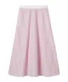 Gucci Cotton Fil Coupé Skirt In Pink