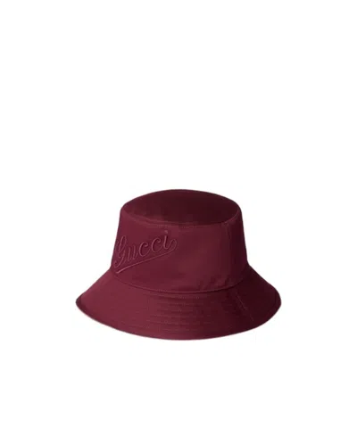 Gucci Cotton Fisherman Hat In Red