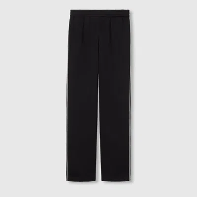Gucci Cotton Fleece Jogging Pant In Black