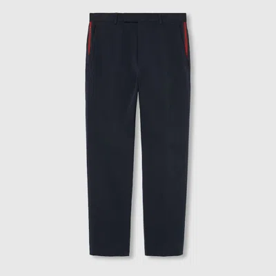 GUCCI GUCCI COTTON GABARDINE PANT WITH WEB